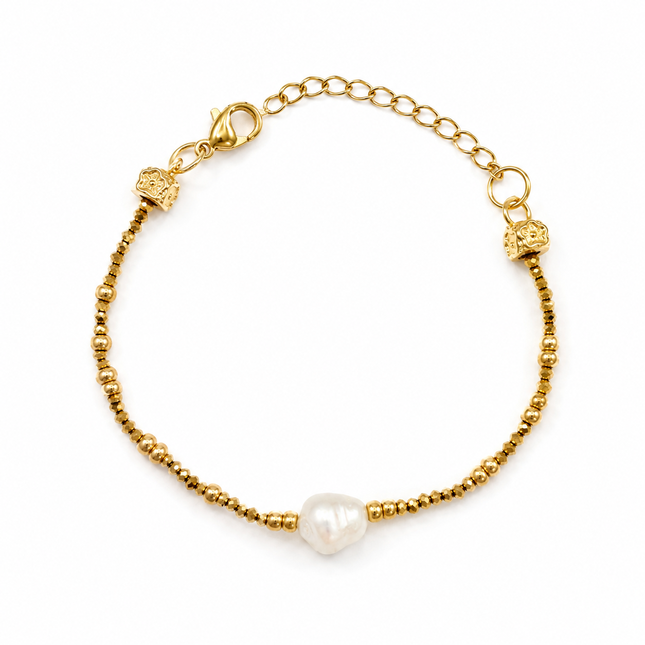 Aura Freshwater Pearl Bead Bracelet